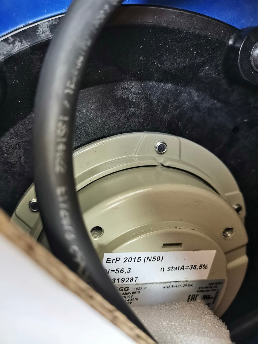 45-Degree Angle View RH31V-4EK.2F.VR ZIEHL-ABEGG centrifugal fan