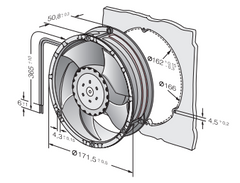 6314/2TDH4P Ebm-Papst DC AXIAL FAN