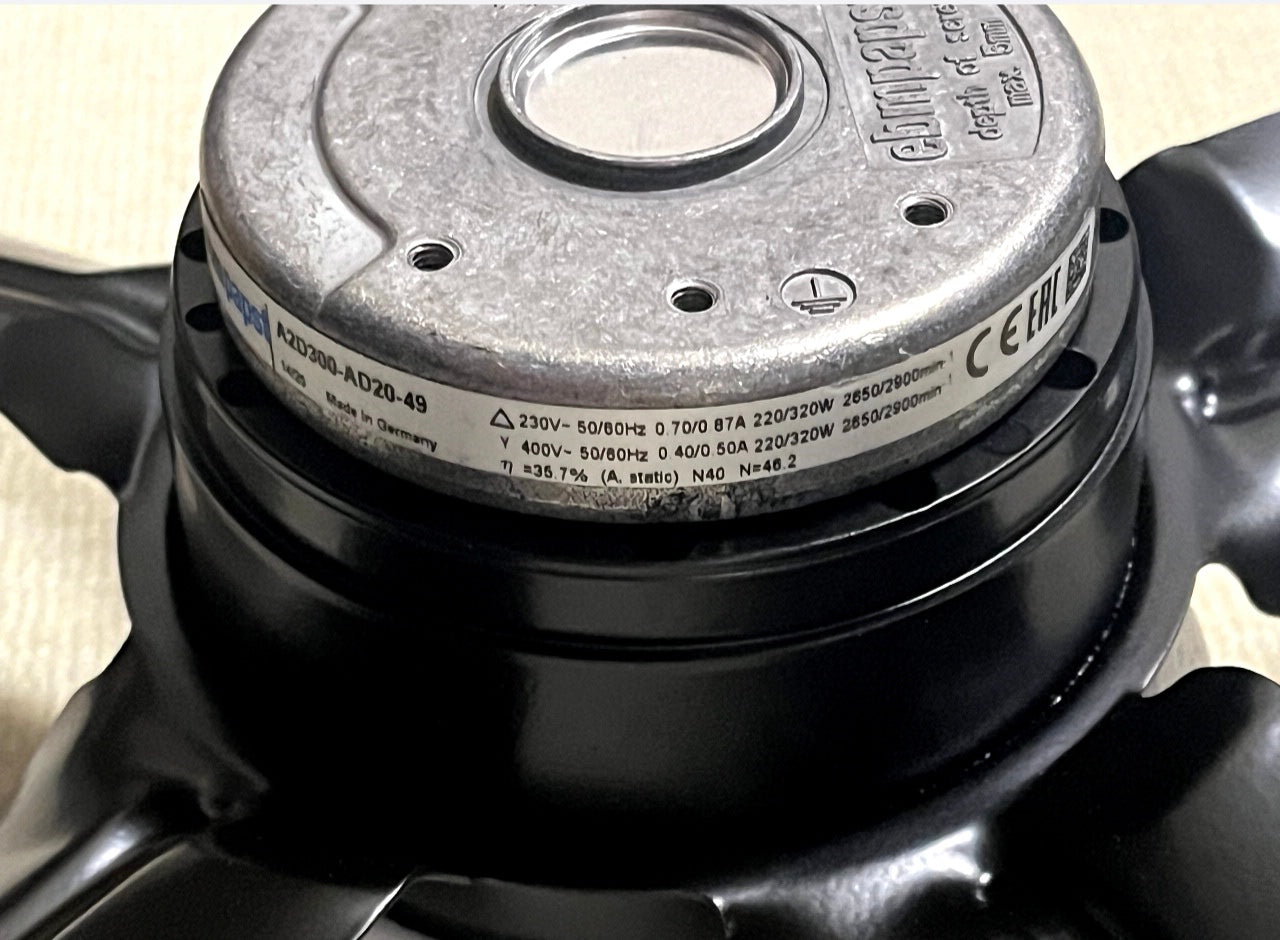 A2D300-AD20-49 EBMpapst Fan Axial Fan label