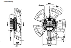 A3G400-BK13-P1 ebm papst fan
