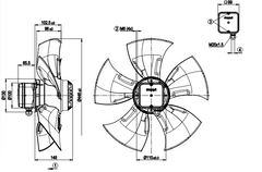 A4E450-AO09-01 ebm-papst FAN AXIAL