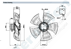 A6E500-AJ05-01 ebmPAPST 500mm