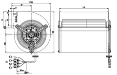 D2E133-AM35-B4 ebmPAPST 230V 165W Centrifugal fans