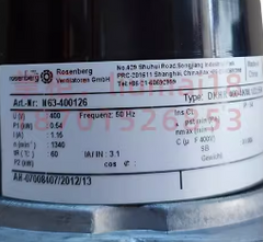 Rosenberg DKHR400-4KW.123.5FA Inverter Cabinet Fan 400VAC 540W Centrifugal Fan