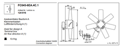 FC045-6EA.4C.1 ZIEHL-ABEGG Axial Fan 230V 0.17 kW 0.75A 930rpm
