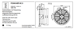 FC045.6EF.4C.3 ZIEHL-ABEGG Axial Fan