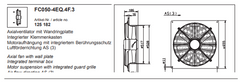 FC050-4EQ.4F.3 ZIEHL-ABEGG Axial Fan