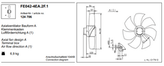 FE042-4EA.2F.1 ZIEHL-ABEGG Axial Fan