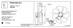 FE045-4EA.4I.2 ZIEHL-ABEGG Axial Fan