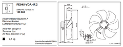 FE045-VDA.4F.2 ZIEHL-ABEGG Axial Fan