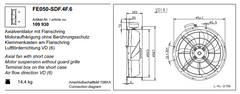 FE050-SDF.4F.6 ZIEHL-ABEGG Axial Fan