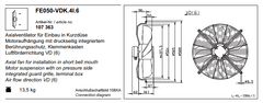 FE050-VDK.41.6 3-400V 50Hz ZIEHL-ABEGG Axial Fan