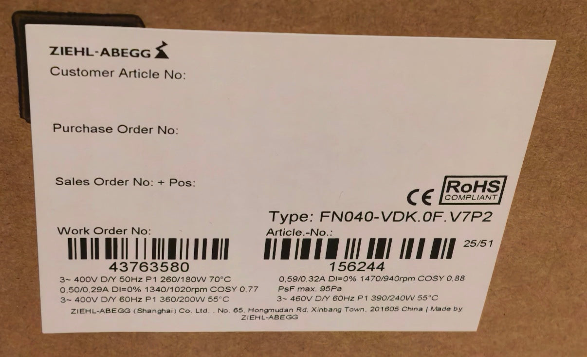 FN040-VDK.0F.V7P2 packing label