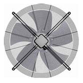 Front View FL035-VDW.2C.A5S ZIEHL-ABEGG Axial Fan