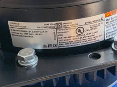 GR31C-ZID.DG.CR ZIEHL-ABEGG Centrifugal Fan nameplate of motor