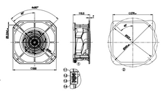 ebmpapst K2E250-RA50-14 Cooling Fan