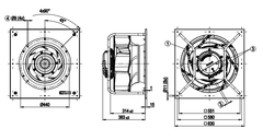 K3G500-RA28-03/F02 ebm papst fan M3G150-FF