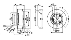 R3G175-AF19-02 Ebmpapst centrifugal fan Motor M3G055-CF