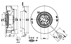 Ebm-papst R3G220-RC05-07 230V 85W FAN