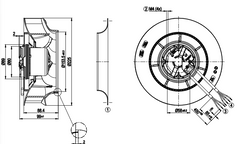 R3G225-RD05-03 EBM-PAPST Motor M3G055-CF