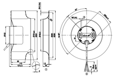 R3G280-AC66-30 ebm papst EC BACKWARD-CURVED MOTORIZED IMP 48V