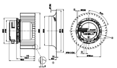 R3G280-AN32-01 Ebm-papst FAN Motor M3G112-GA