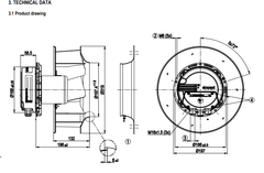 R3G280-AU06-B1 ebm-papst FAN Motor M3G084-GF
