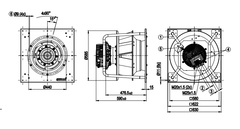 R3G500-PB33-05 ebm papst centrifugal fan M3G150-IF