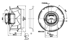 R3G560-RA24-03 ebmpapst Fans Motor M3G150-FF