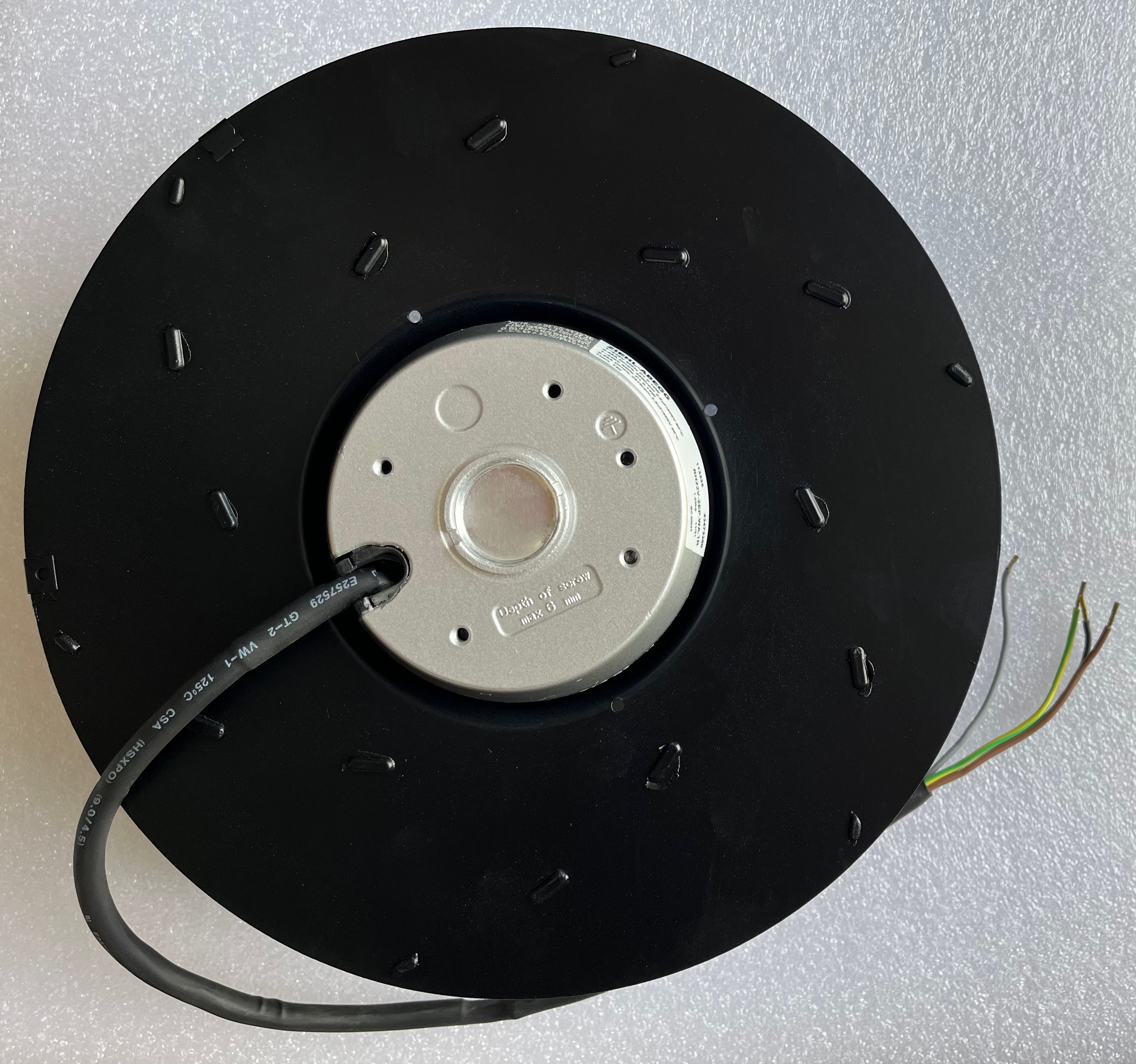 RH22V-2EP.WC.1R ZIEHL-ABEGG centrifugal fan top view