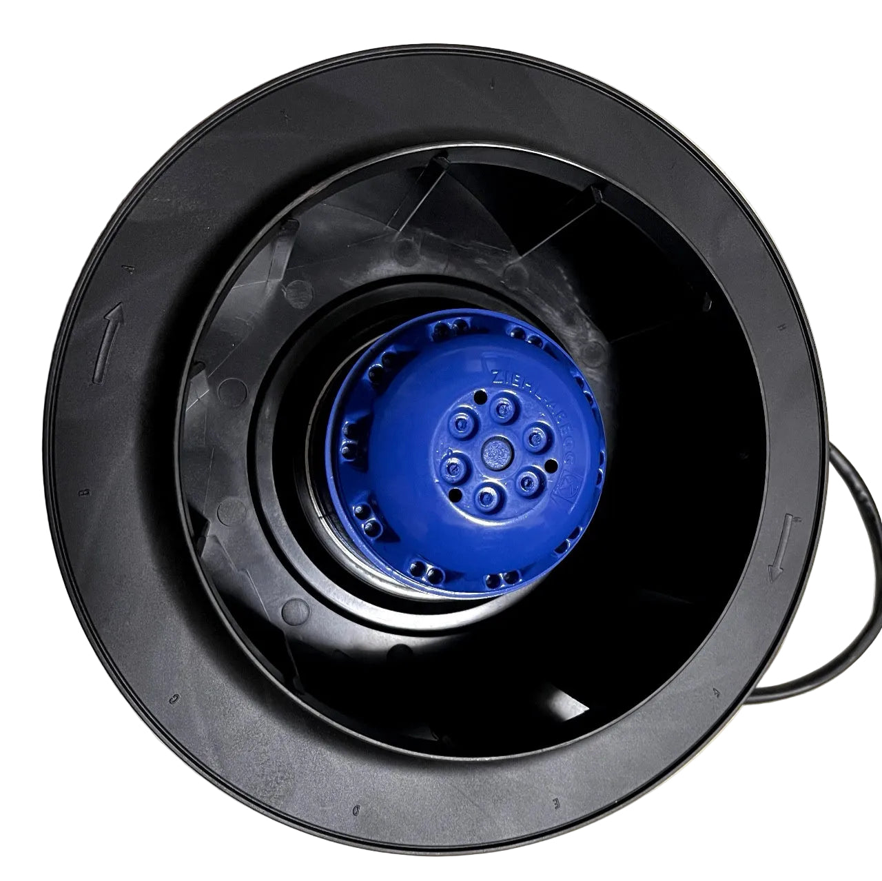 RH25V-2EP.WD.1R ZIEHL-ABEGG centrifugal fan back view