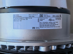 RH31V-ZID.DC.1R ZIEHL-ABEGG centrifugal fan nameplate