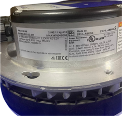 RH35C-ZID.DC.CR ZIEHL-ABEGG centrifugal fan nameplate