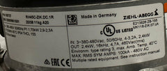 RH45C-ZIK.DC.1R(Art No 169727) ZIEHL-ABEGG centrifugal fan 3-380/480V 1.7kW 2.9/2.3A 1770rpm 50/60HZ
