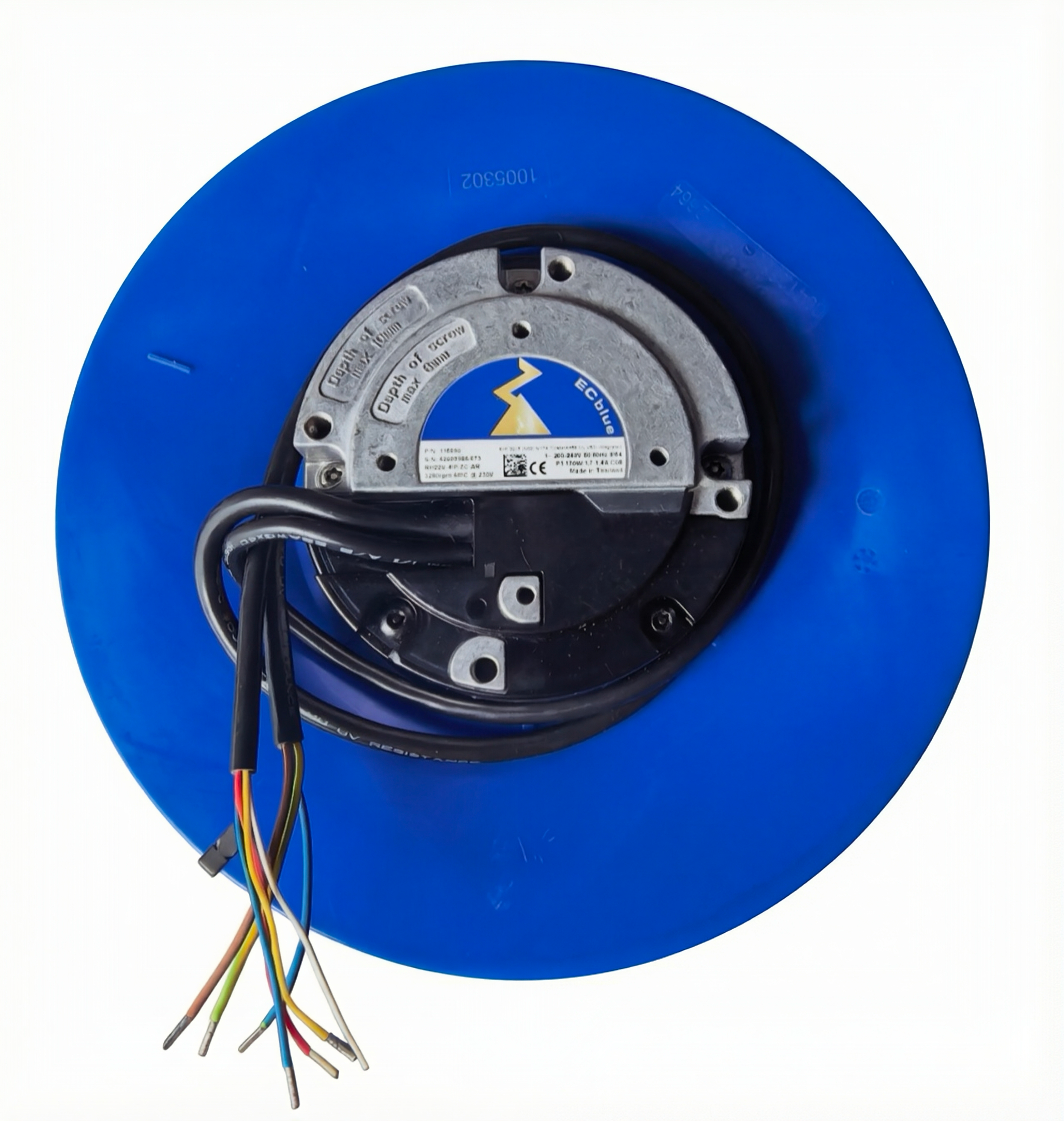 Top view of MK055-4IP.07.RK ZIEHL-ABEGG Centrifugal Fan