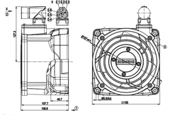 W2S135-EA79-01 ebm papst fan Motor M2S052-CA