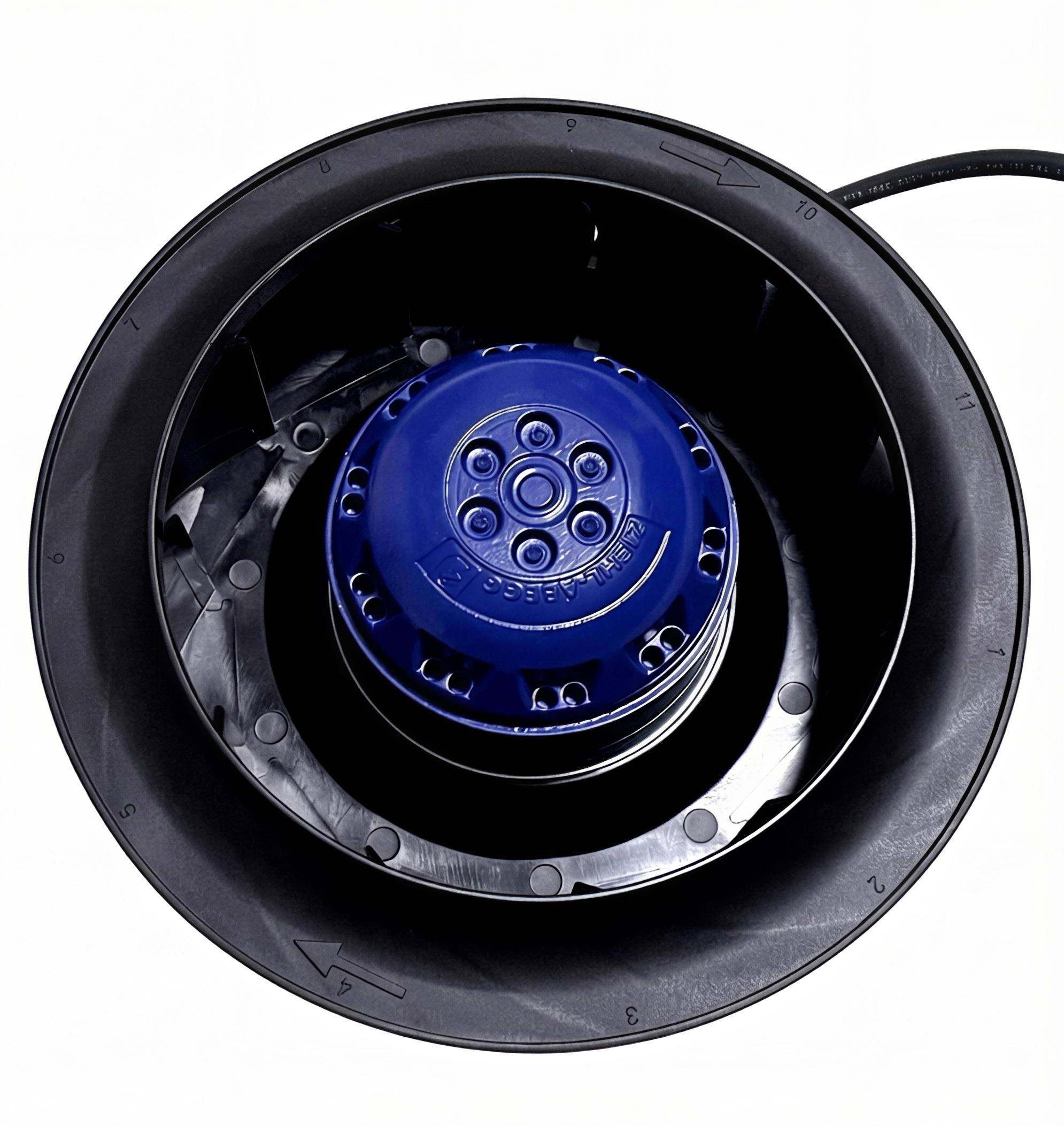 ZIEHL-ABEGG RH22L-2EP.WC.2R Centrifugal fan BACK VIEW
