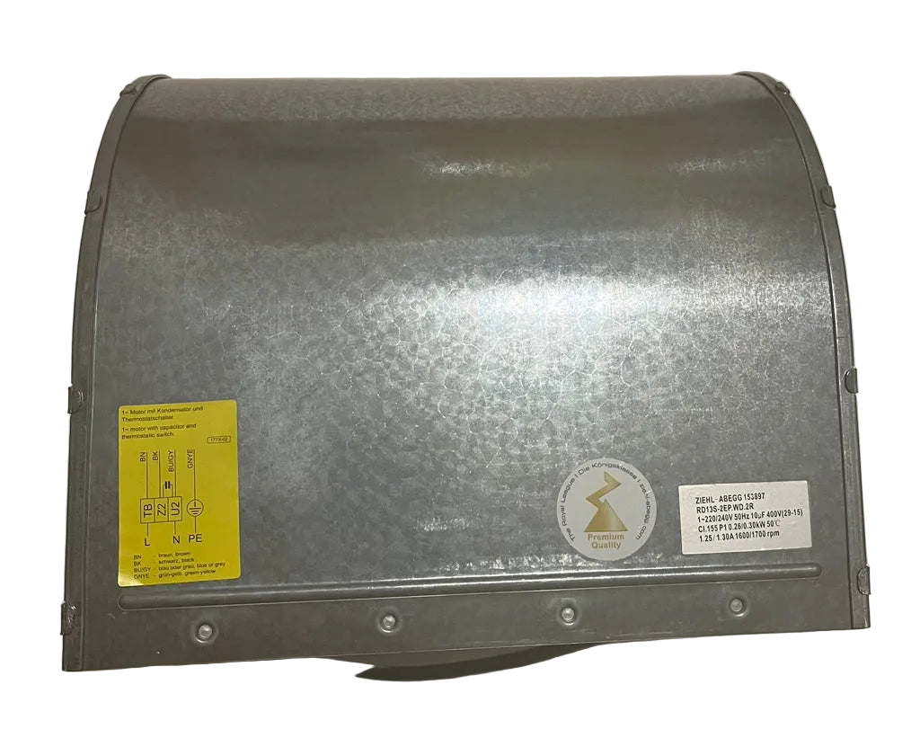 back view of RD13S-2EP.WD.2R ZIEHL-ABEGG Centrifugal Fan