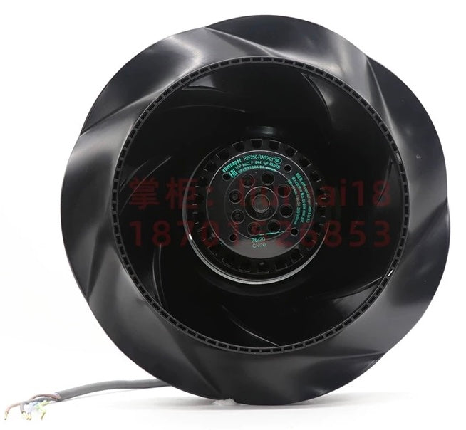 bottom view of R2E250-RA50-01 Ebm-Papst Centrifugal fan