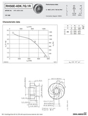 datasheet of RH56E-4DK.7Q.1R 153296 ZIEHL-ABEGG centrifugal fan