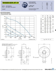 datasheet of RH56M-8DK.4F.1R ZIEHL-ABEGG centrifugal fan
