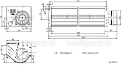 dimension of QK08A-4EM.70.CF ZIEHL-ABEGG Crossflow fan