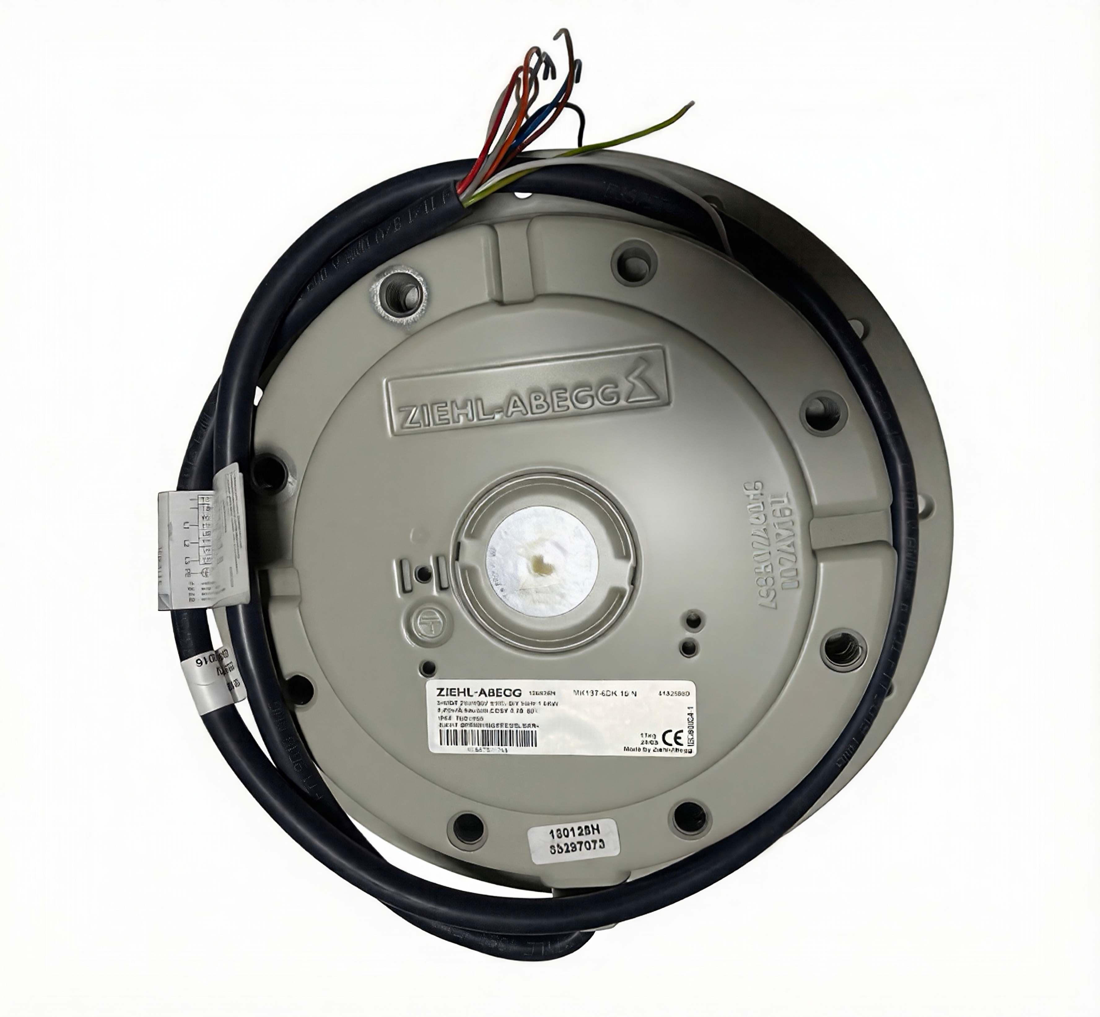 front view of MK137-6DK.15.N ZIEHL-ABEGG Centrifugal Motor Fan