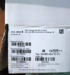 label of QK08B-2EM.50.CH ZIEHL-ABEGG Crossflow fan