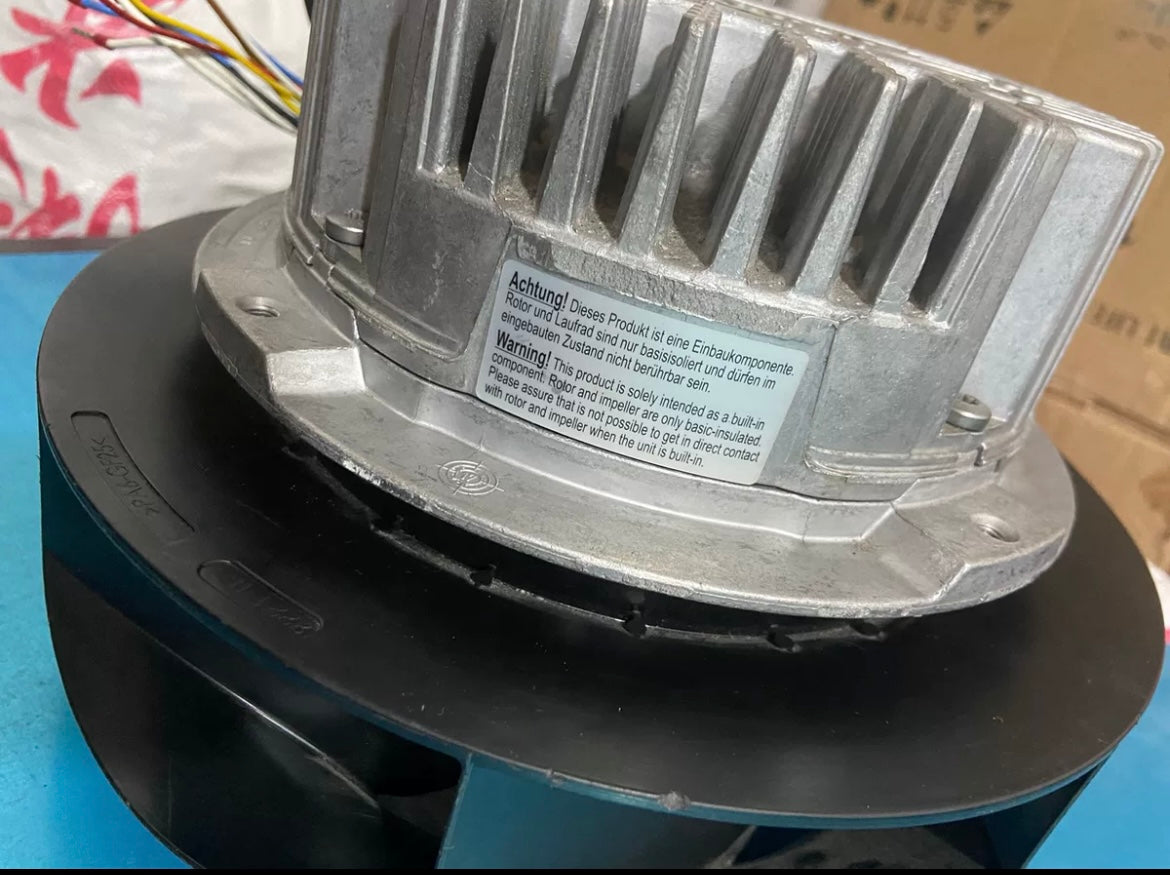 label of R3G250-RR02-I1 ebm-papst Centrifugal Fan