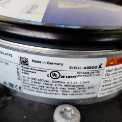 nameplate1 of FN063-ZIQ.DG.A7P2 ZIEHL-ABEGG Axial Fan