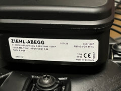 nameplate of FB050-VDK.4F.6L ZIEHL-ABEGG Axial Fan