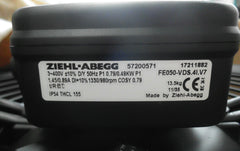 nameplate of FE050-VDS.4I.V7 ZIEHL-ABEGG Axial Fan