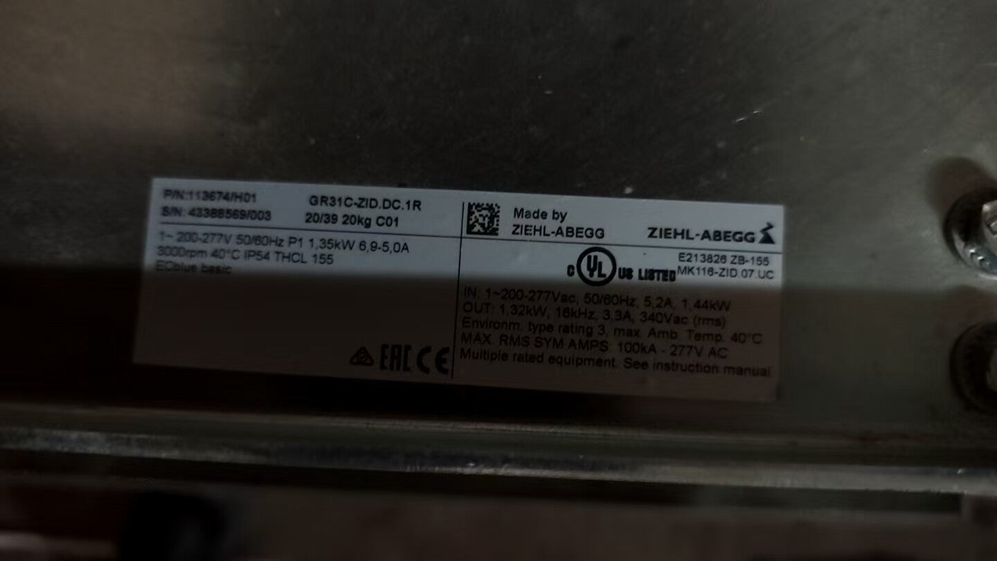 nameplate of GR31C-ZID.DC.1R