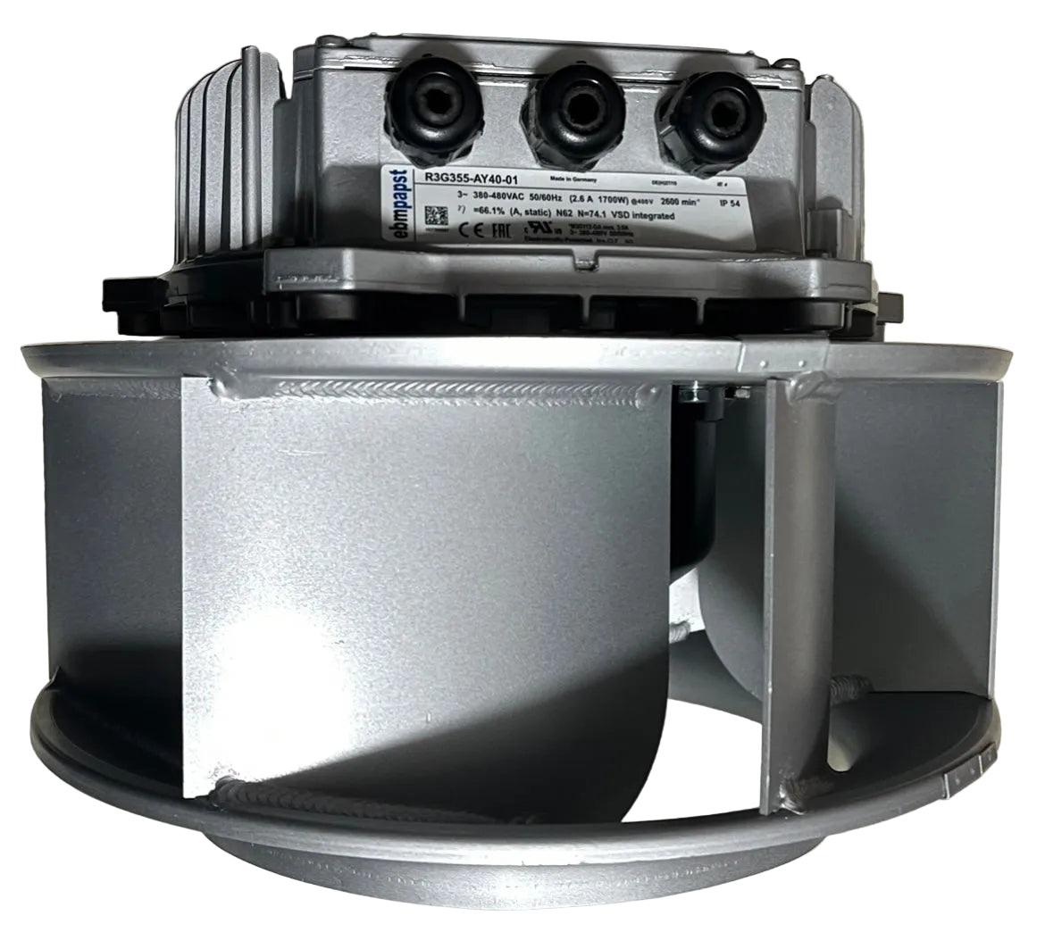 nameplate of R3G355-AY40-01 Ebm-papst Centrifugal Fan